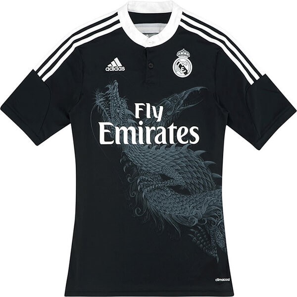 Tailandia Camiseta Real Madrid Replica Tercera Ropa Retro 2014 2015 Negro